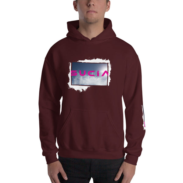 Sucia White Framed Sky Hoodie by i am SUCIA